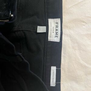 Frame Denim Classic Black Skinny Jeans